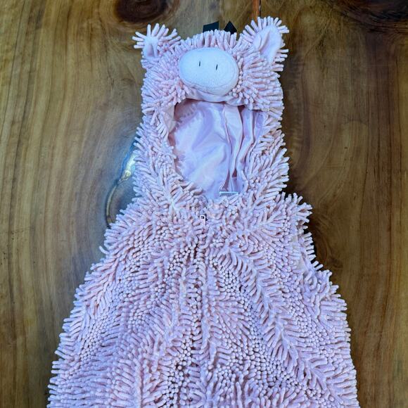 Pig Costume Toddler Size 24 Months  Hooded Zip Going Wild Halloween Warm A3-18 - Picture 2 of 5